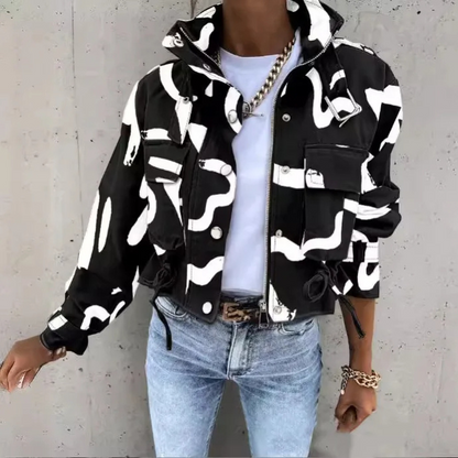 JO | Modern drawstring jacket for women