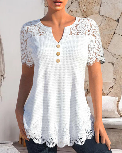 KS | Structured lace blouse