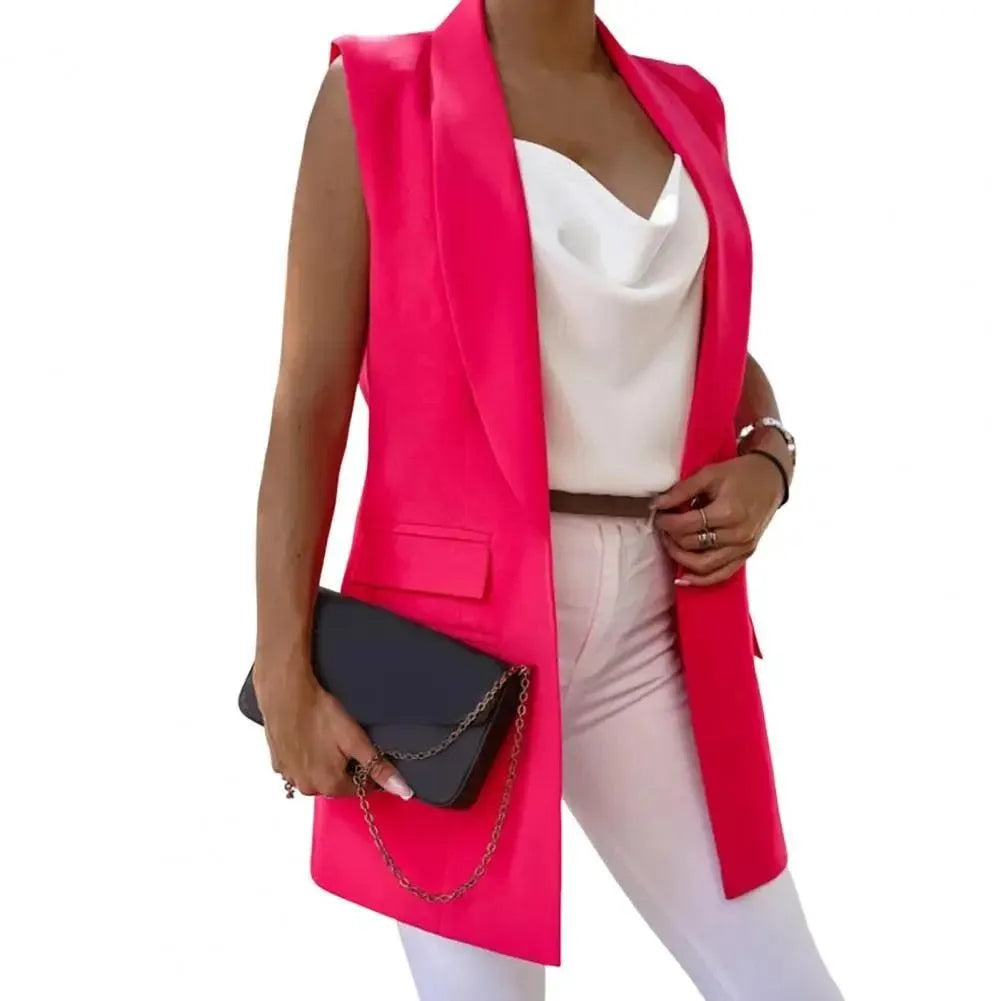 JO | Trude - Sleeveless, One-button closure, Versatile colors - Perfect for spring and fall