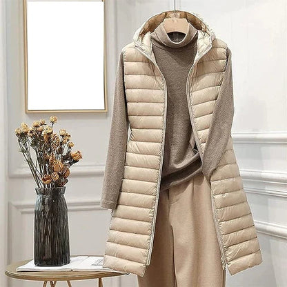JO | long jacket without sleeves