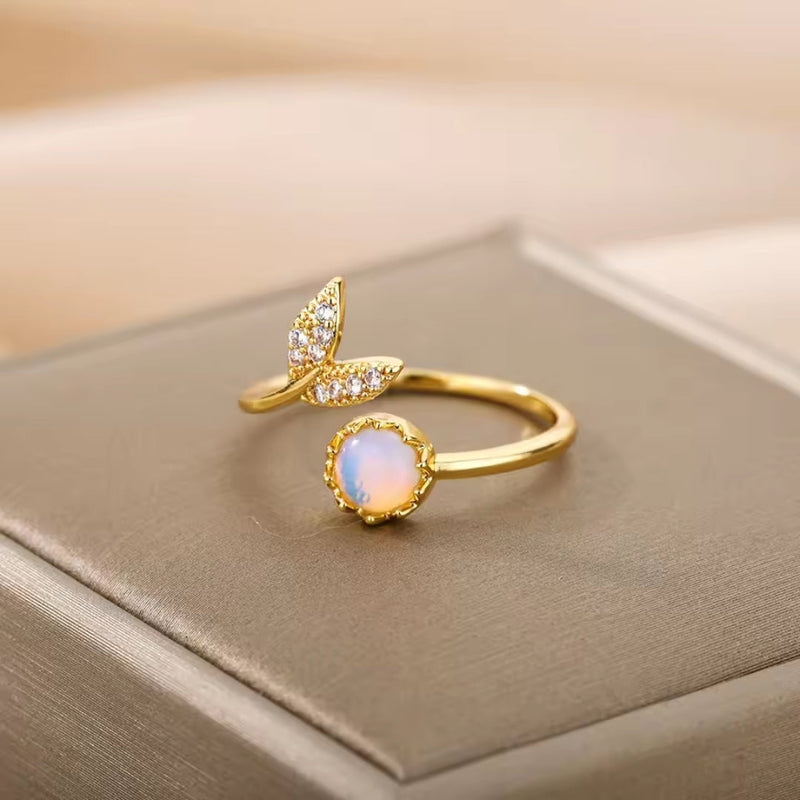 Delicate Artisan Gold Ring