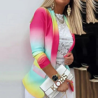 JO | Thanea long-sleeved blazer in batik look for women