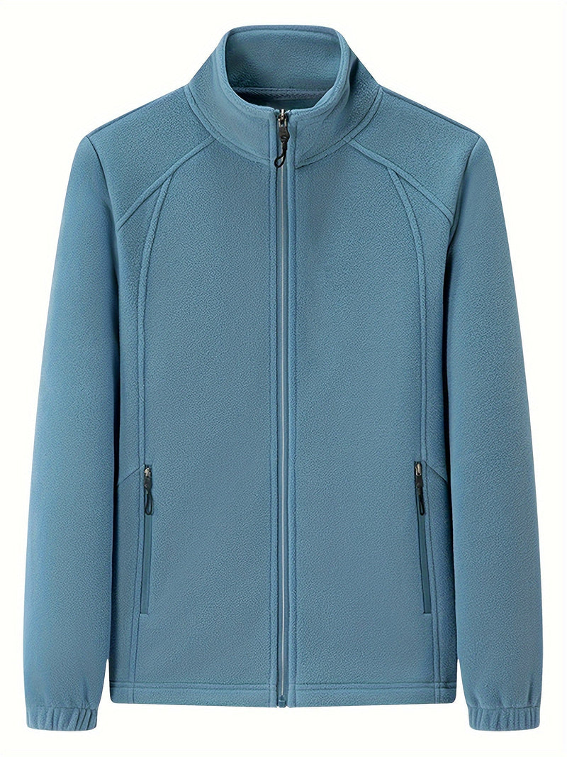 JO | Plush women's outdoor jacket with stand-up collar and long sleeves