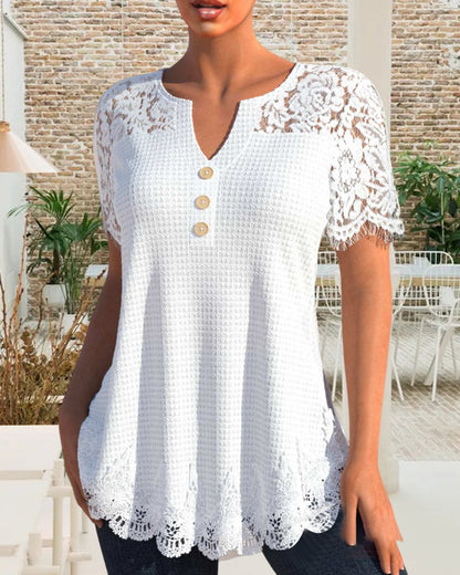 KS | Structured lace blouse