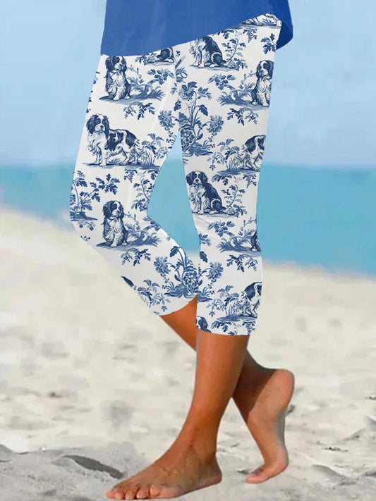 Women's Charlie The Cavalier King Spaniel Leggings artswardrobe