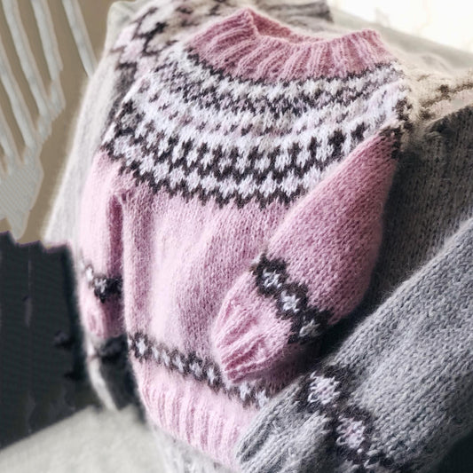 Women's Tribal Geometric Icelandic Art Cozy Sweater elevenforest