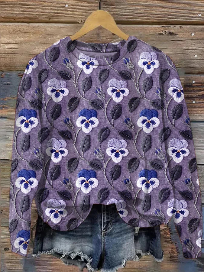 JO | Sweatshirt with graphic floral print