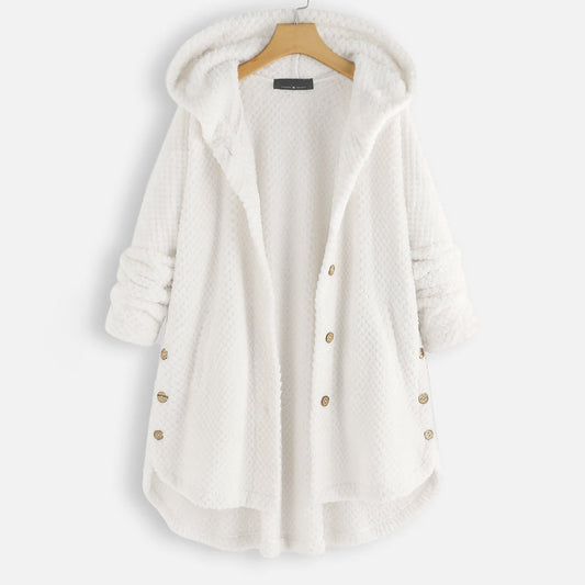 JO | warm teddy jacket with hood