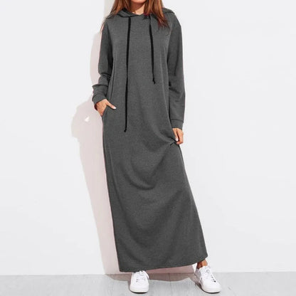 JO | Casual maxi dress with hood