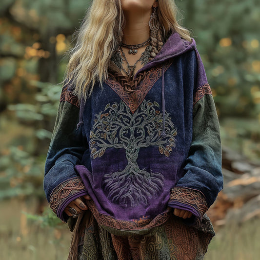 Viking Tree Of Life Celtic Knot Art Gradient Women's Comfort Hoodie artswardrobe