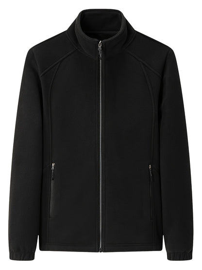 JO | Plush women's outdoor jacket with stand-up collar and long sleeves