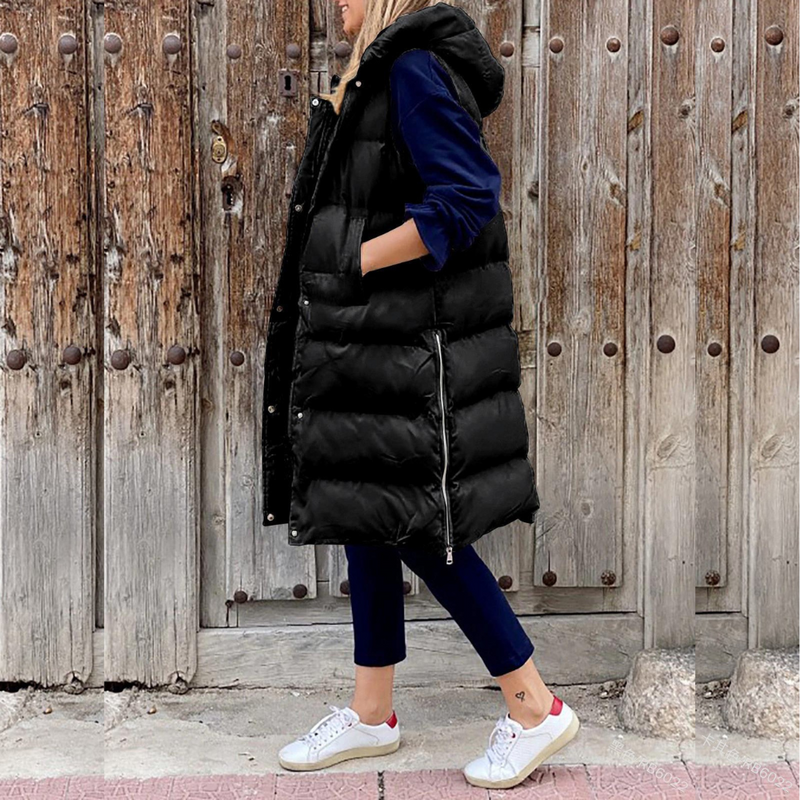 JO | Trendy long hooded jacket