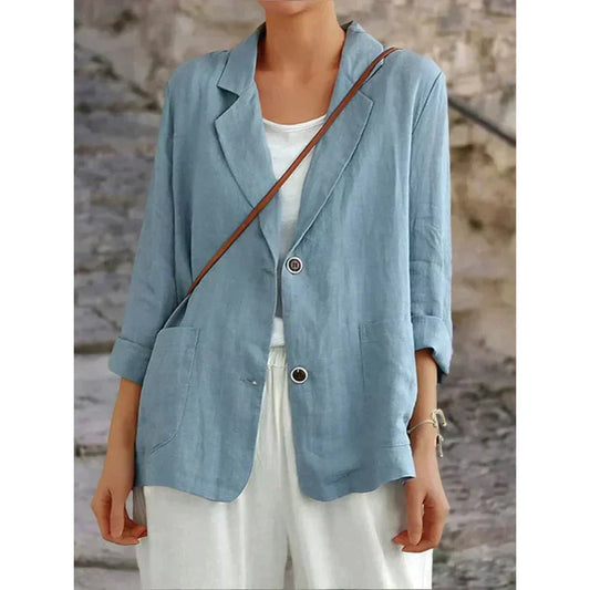 JO | refined stylish linen blazer