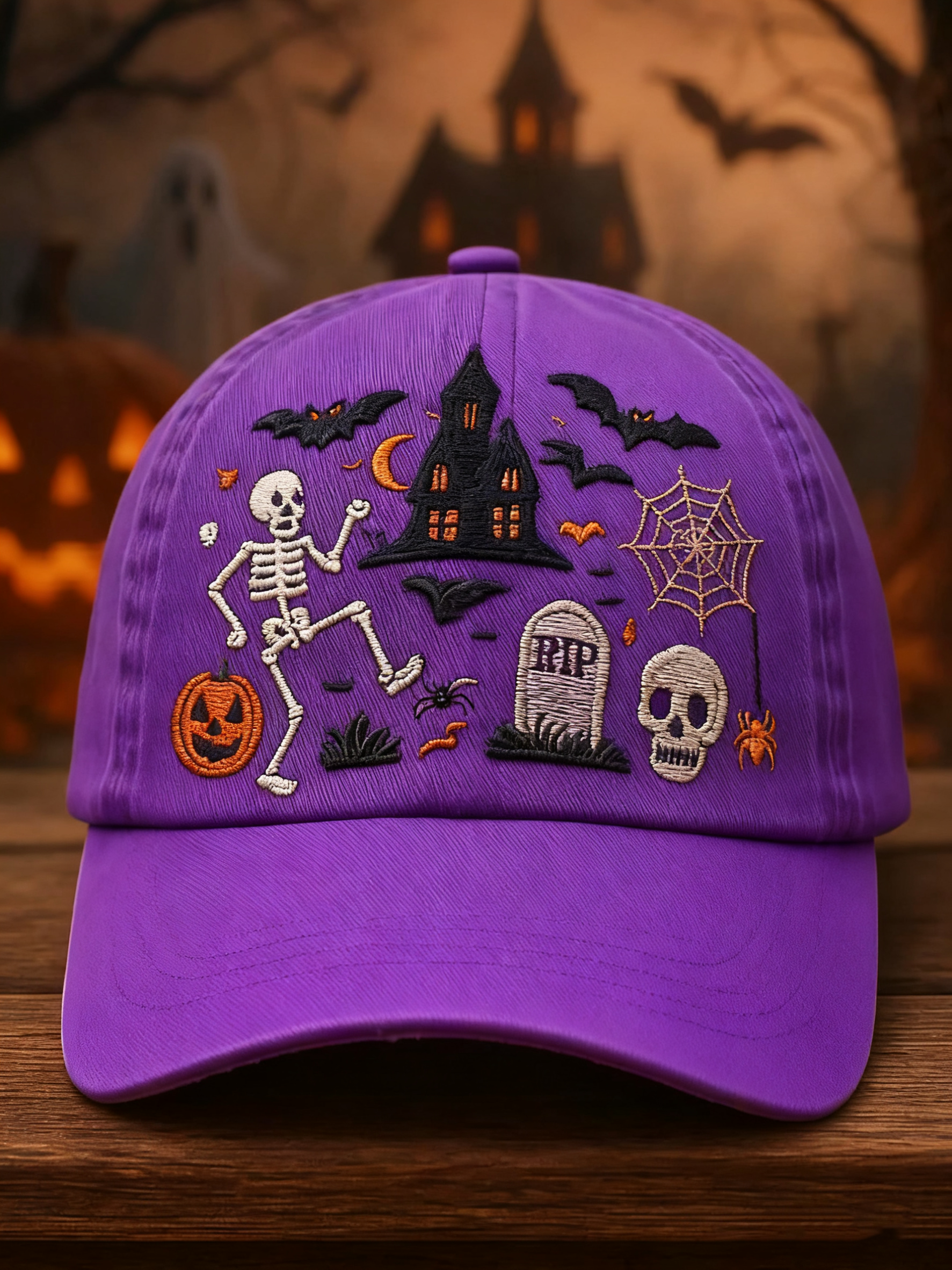 Halloween Printed Casual Unisex Hat artswardrobe