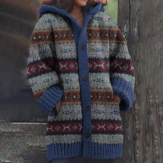 Vintage Fairman Island Contrast Sweater Cardigan elevenforest