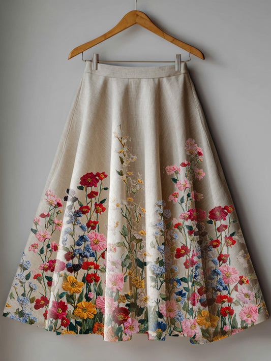 Plant Flower Skirt artswardrobe