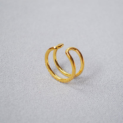 Delicate Artisan Gold Ring
