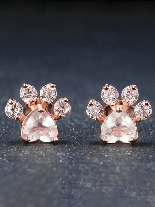 Comstylish Women's Cute Dog Paw Earrings