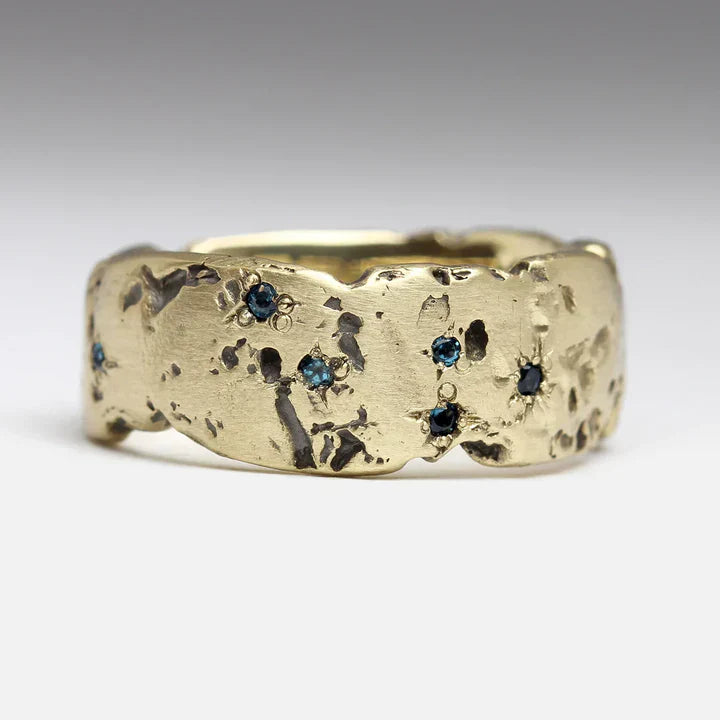 Delicate Artisan Gold Ring
