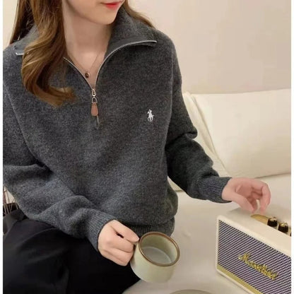 JO | MW - Comfortable sweater with zipper