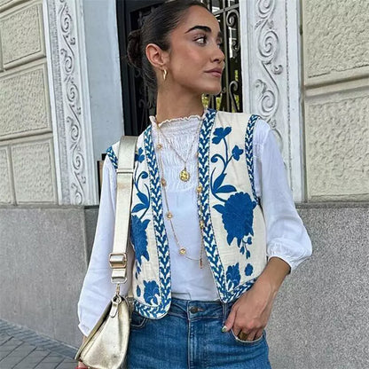 JO | Flowered vest