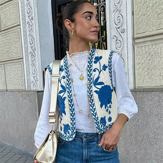 JO | Flowered vest