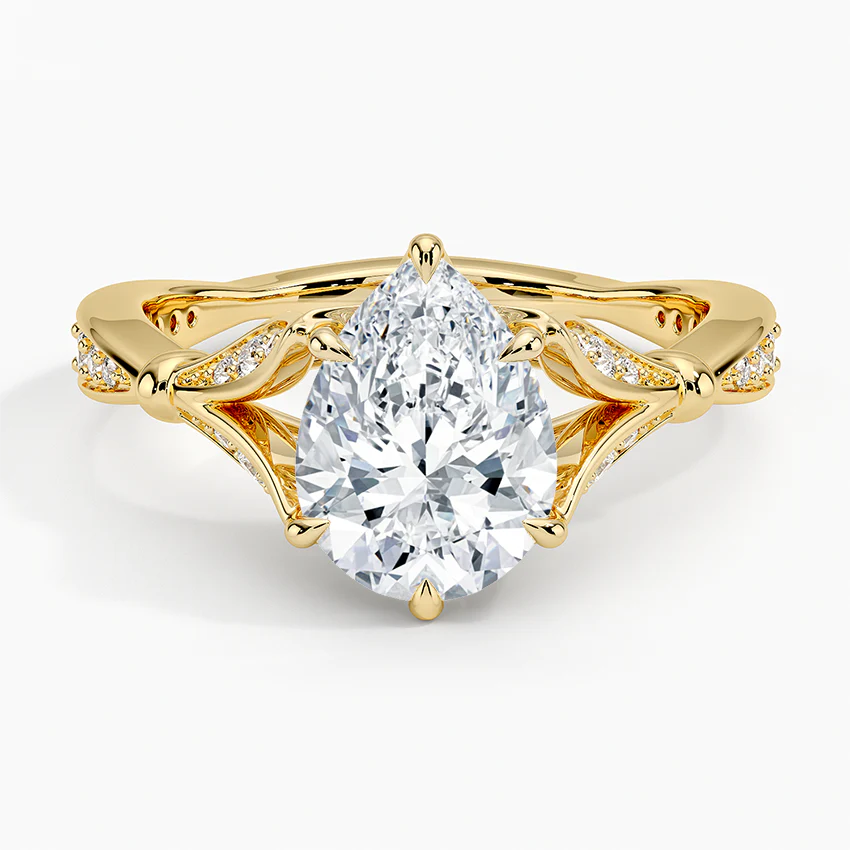 Zinnia Pear Ring