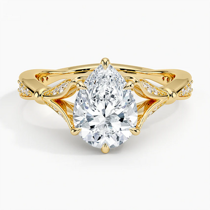 Zinnia Pear Ring