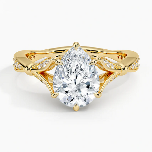 Zinnia Pear Ring