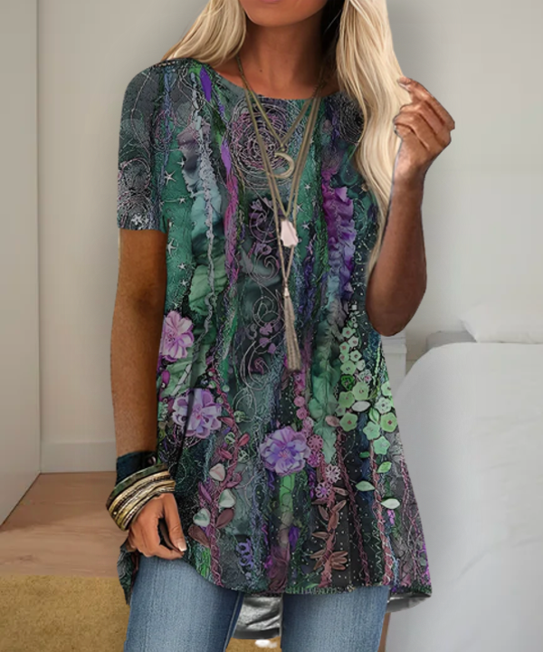KS | Boho-inspired printed shirt
