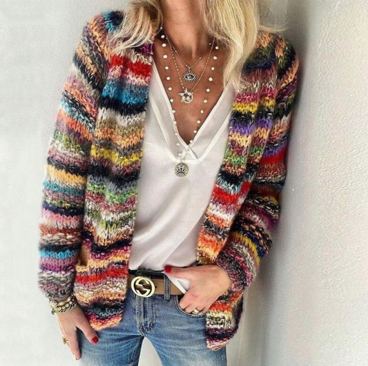 JO | multicolored, soft cardigan