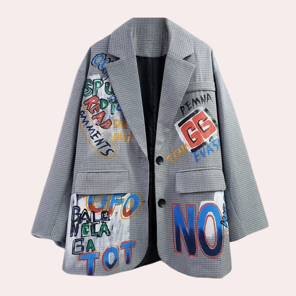 JO | Large ladies' blazer with text