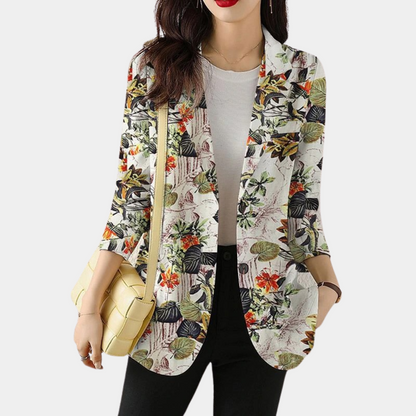 JO | Ladies blazer with floral pattern