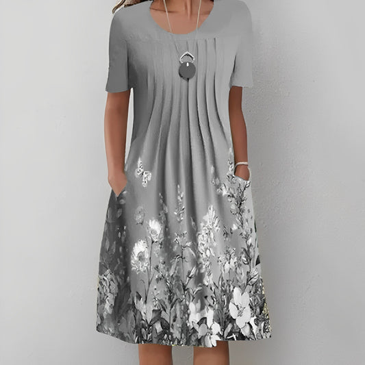 KS | Midi dress with floral print