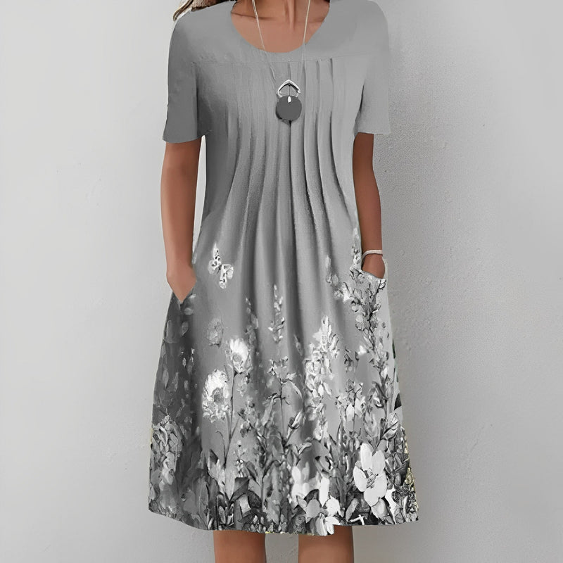 KS | Midi dress with floral print
