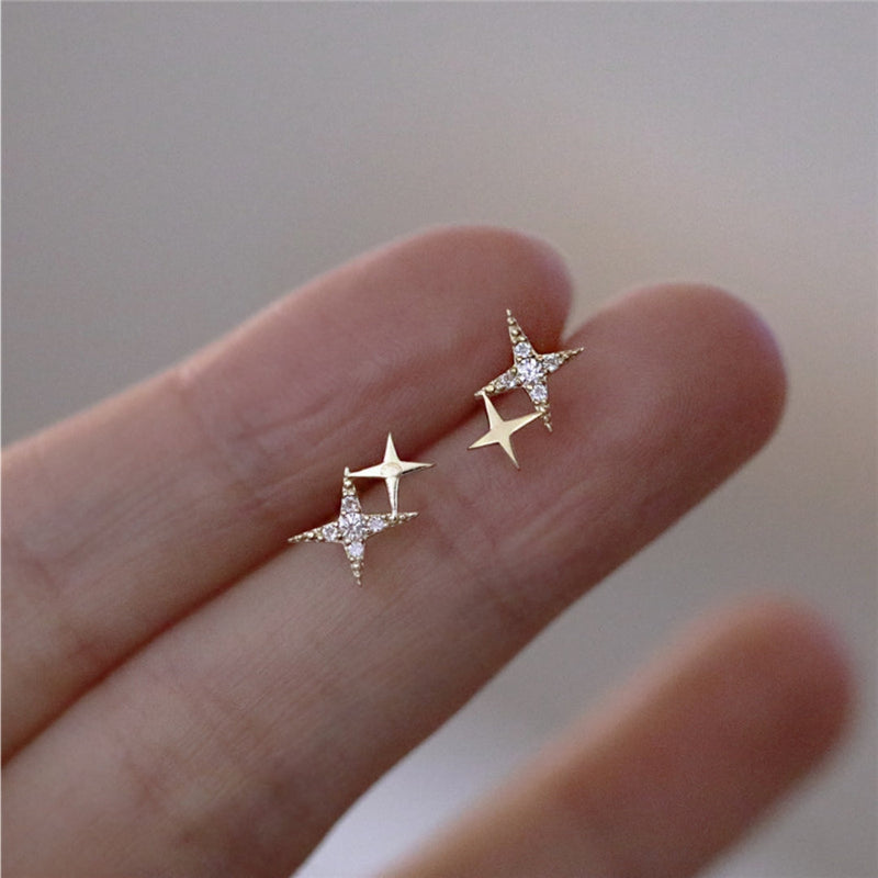 Vintage Handmade Gold Earring
