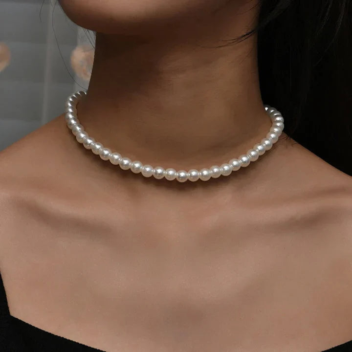 Delicate Artisan Pearl Necklace
