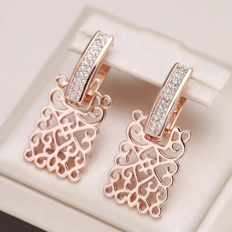 Delicate Artisan Gold Earring