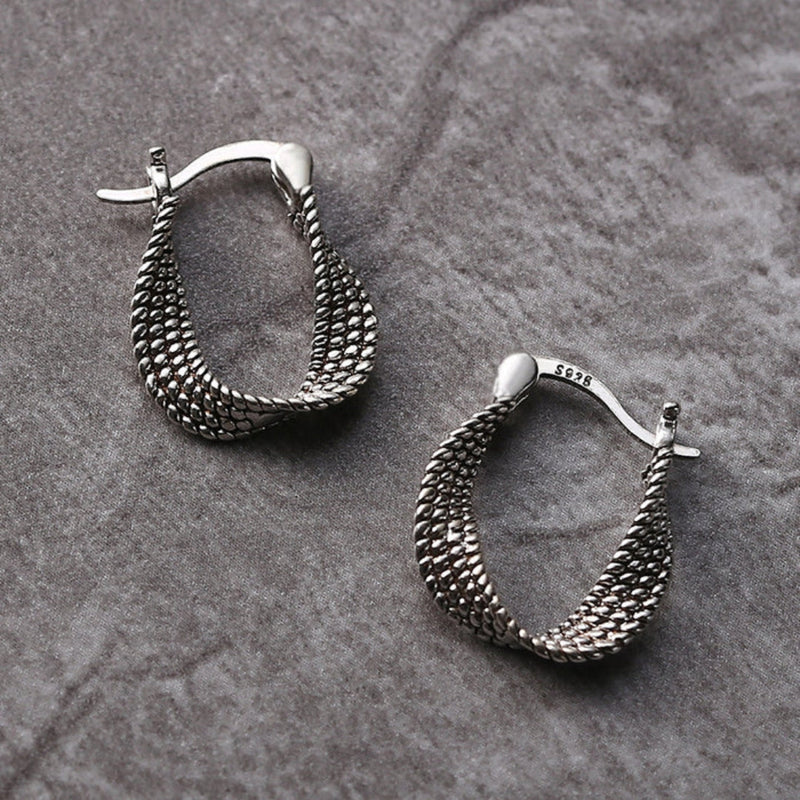 Vintage Handmade Silver Earring