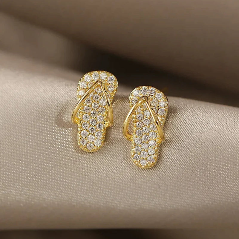 Vintage Handmade Gold Earring