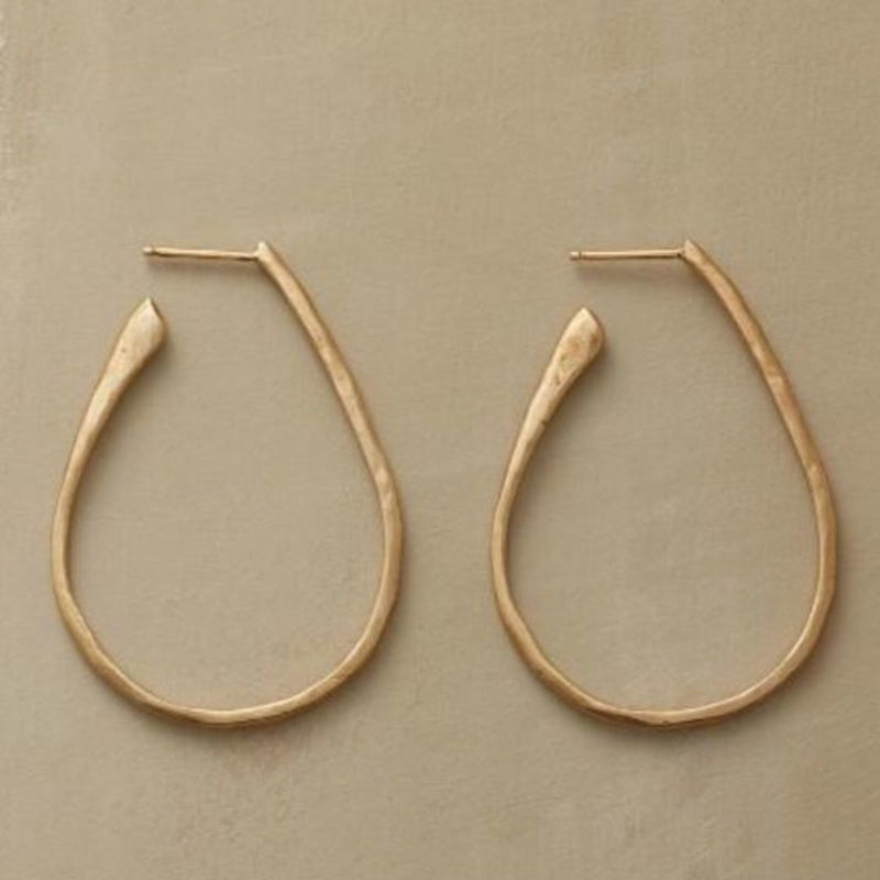 Vintage Handmade Gold Earring