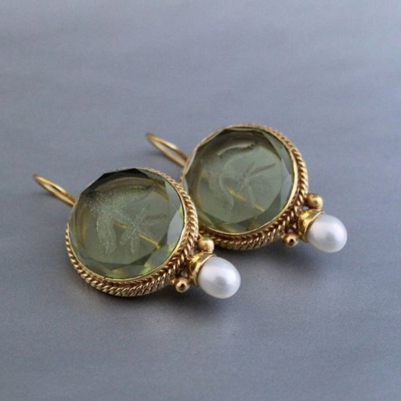 Delicate Artisan Pearl Earring