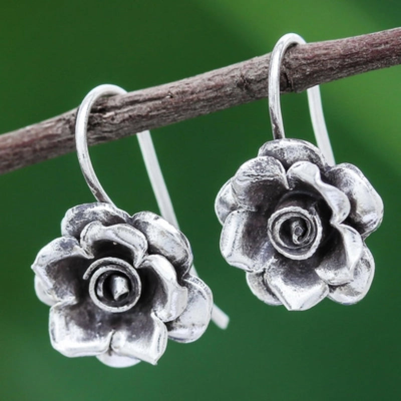 Delicate Artisan Silver Earring