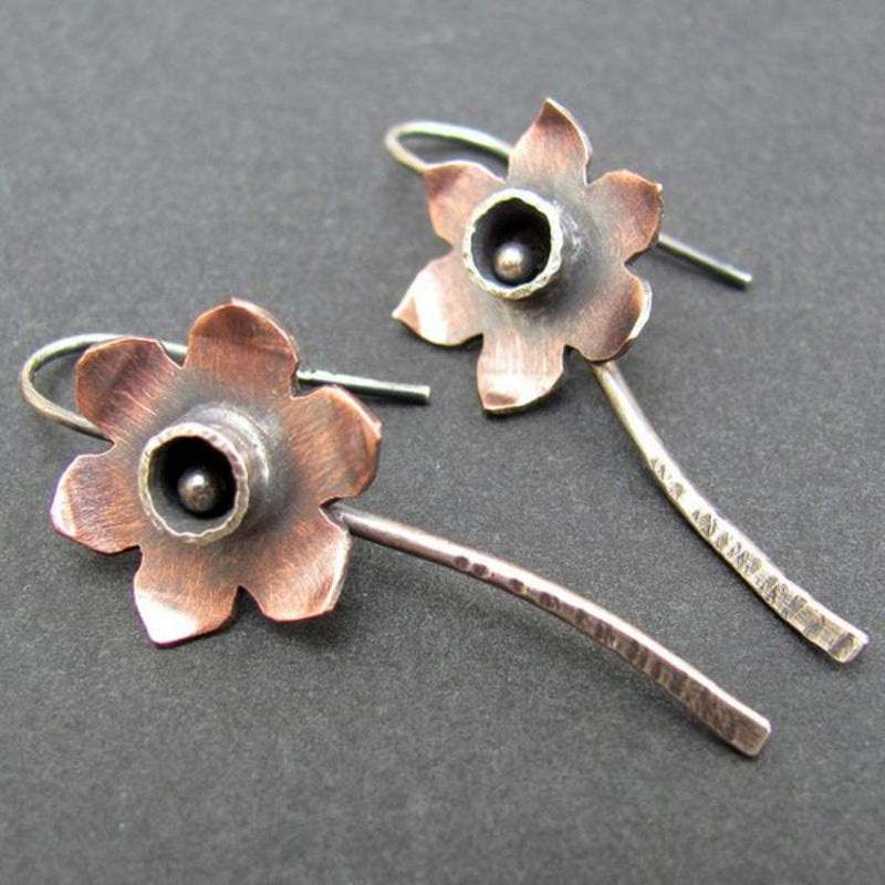 Vintage Handmade Silver Earring