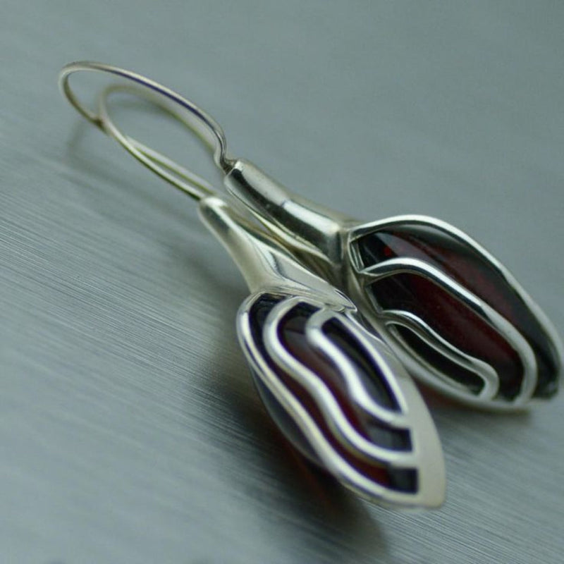 Vintage Handmade Silver Earring