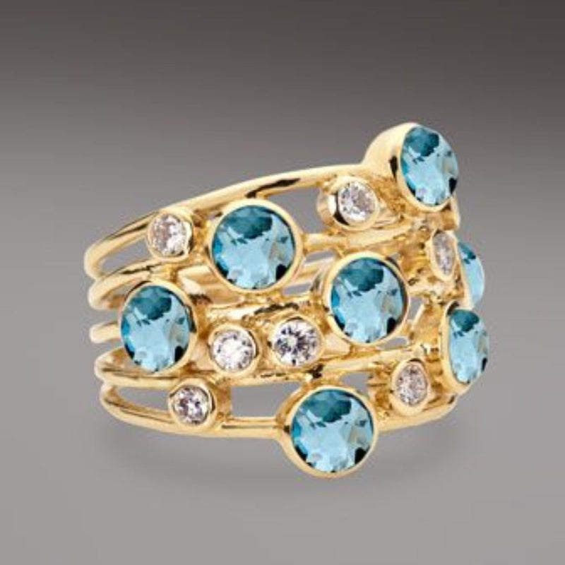 Delicate Artisan Gold Ring