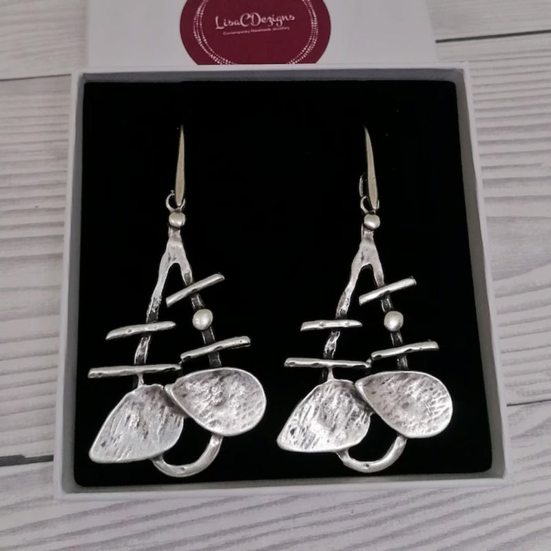 Beautiful Silver Earring with Unique Style