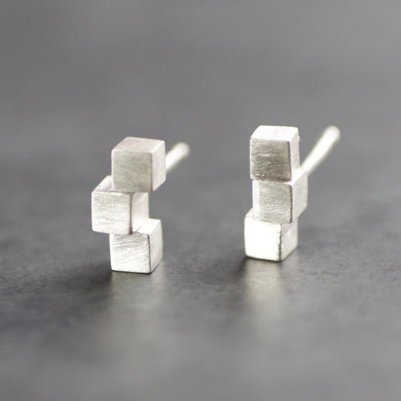 Vintage Handmade Silver Earring