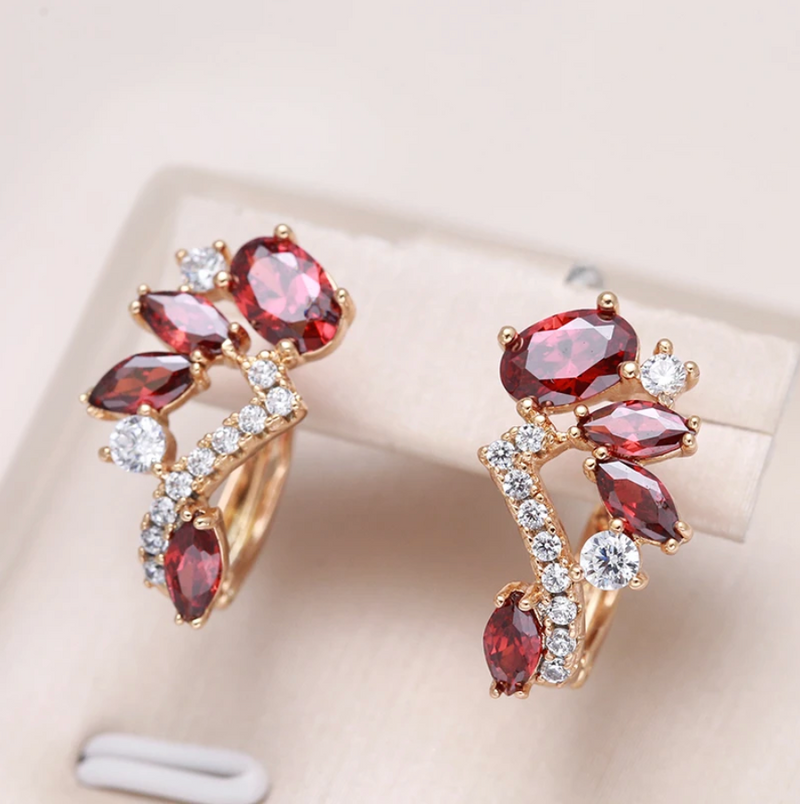 Delicate Artisan Gold Earring