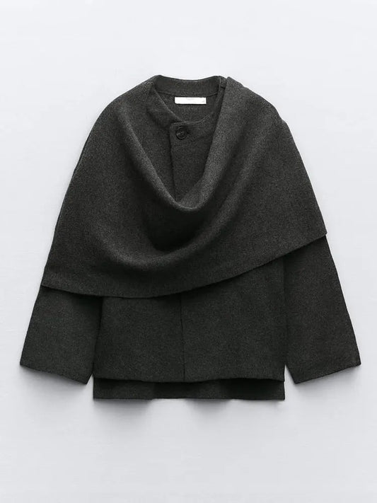 JO | Elegant scarf coat